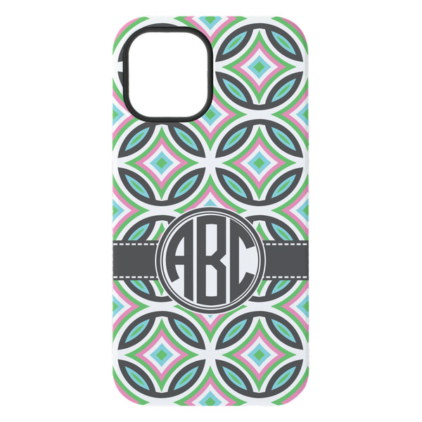 Geometric Circles iPhone 15 Pro Max Tough Case - Back