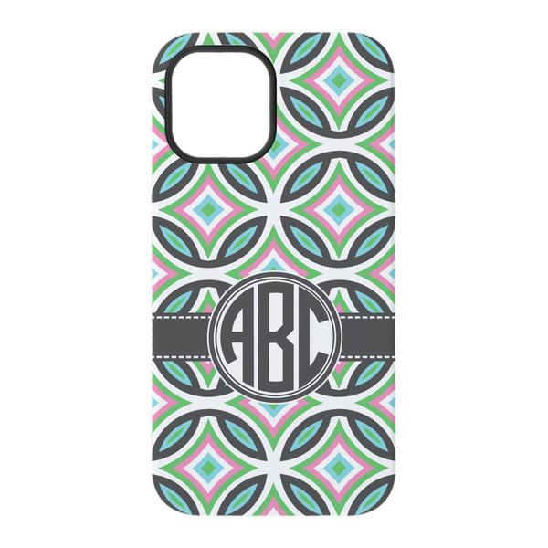Geometric Circles iPhone 15 Pro Tough Case - Back
