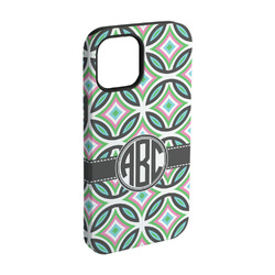 Geometric Circles iPhone Case - Rubber Lined - iPhone 15 (Personalized)