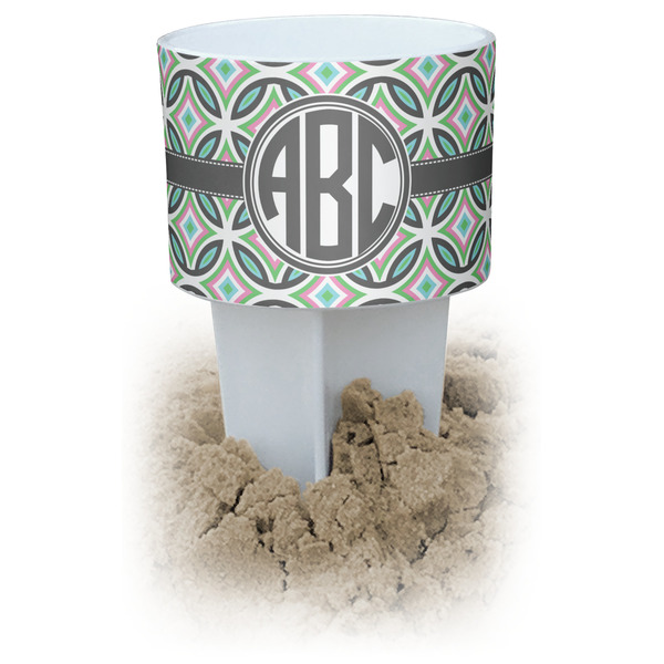Custom Geometric Circles Beach Spiker Drink Holder (Personalized)