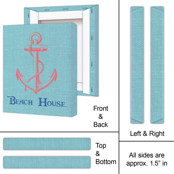 Chic Beach House 11x14 - Canvas Print - Approval
