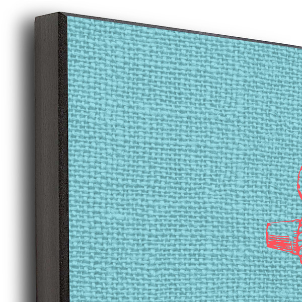 Chic Beach House 11x14 Wood Print - Closeup