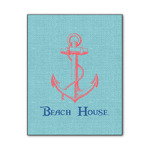 Chic Beach House Wood Print - 11x14