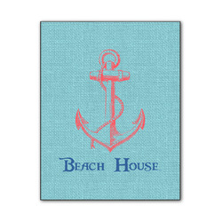 Chic Beach House Wood Print - 11x14