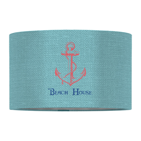Chic Beach House 12" Drum Lampshade - FRONT (Fabric)