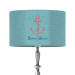 Chic Beach House 12" Drum Lamp Shade - Fabric