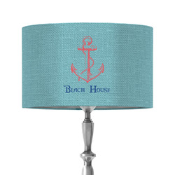 Chic Beach House 12" Drum Lamp Shade - Fabric
