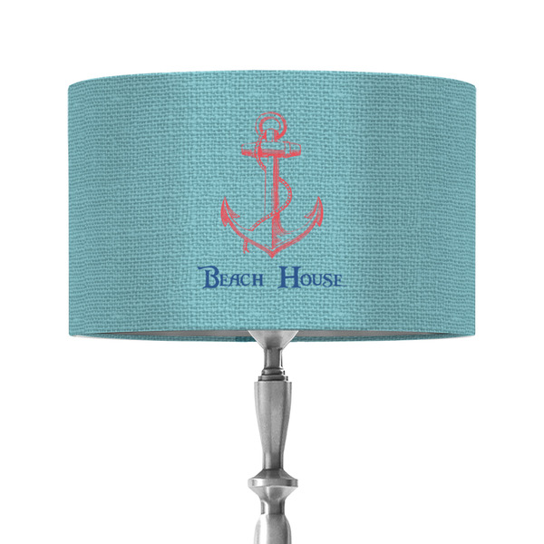 Custom Chic Beach House 12" Drum Lamp Shade - Fabric