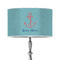 Chic Beach House 12" Drum Lampshade - ON STAND (Poly Film)