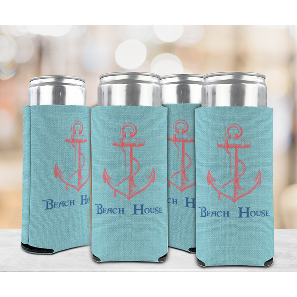 Chic Beach House 12oz Tall Can Sleeve - Set of 4 - LIFESTYLE