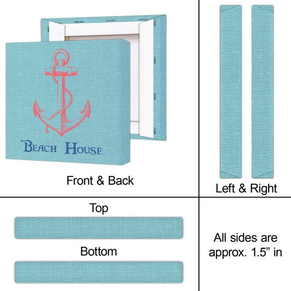 Chic Beach House 12x12 - Canvas Print - Approval