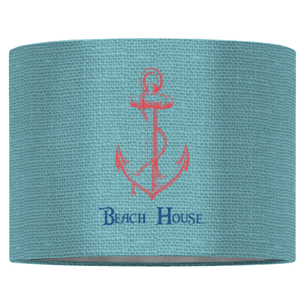 Chic Beach House 16" Drum Lampshade - FRONT (Fabric)