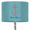 Chic Beach House 16" Drum Lampshade - ON STAND (Fabric)