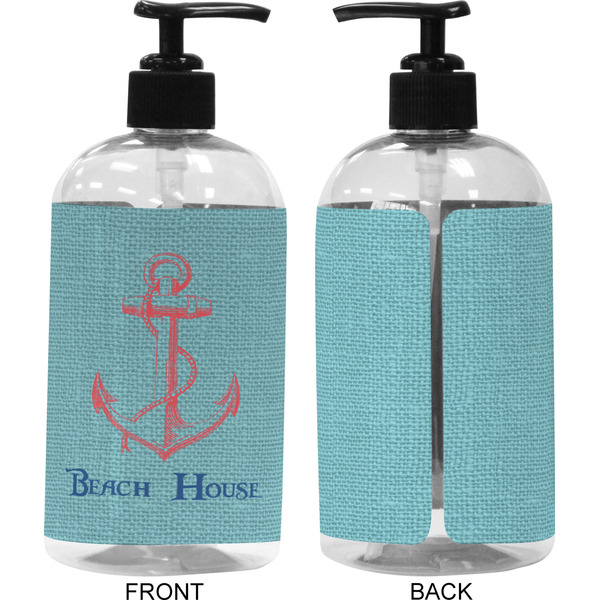 Chic Beach House 16 oz Plastic Liquid Dispenser (Approval)