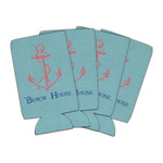 Chic Beach House Can Cooler (16 oz) - Set of 4