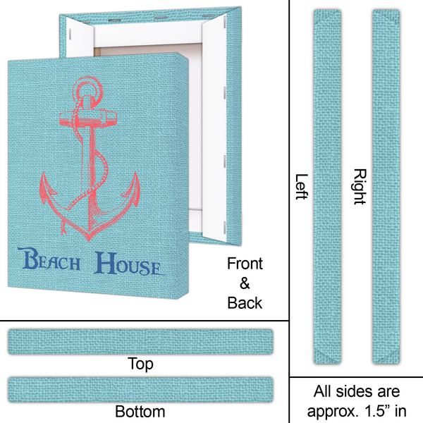 Chic Beach House 16x20 - Canvas Print - Approval