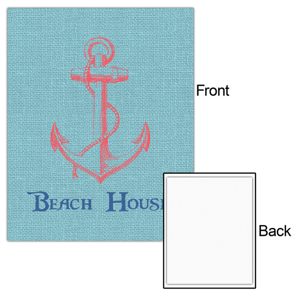 Chic Beach House 16x20 - Matte Poster - Front & Back