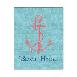 Chic Beach House Wood Print - 16x20