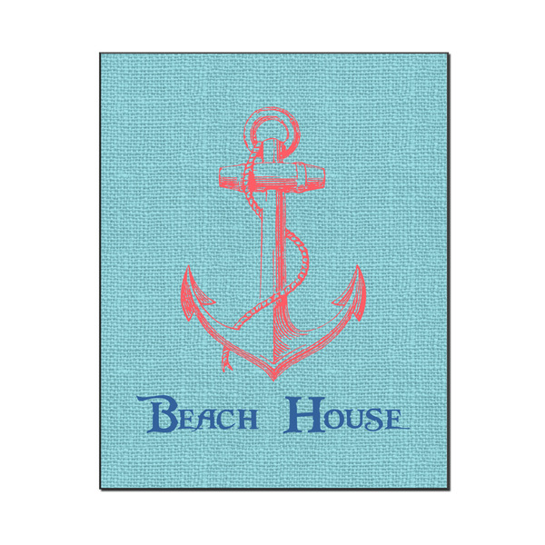 Custom Chic Beach House Wood Print - 16x20