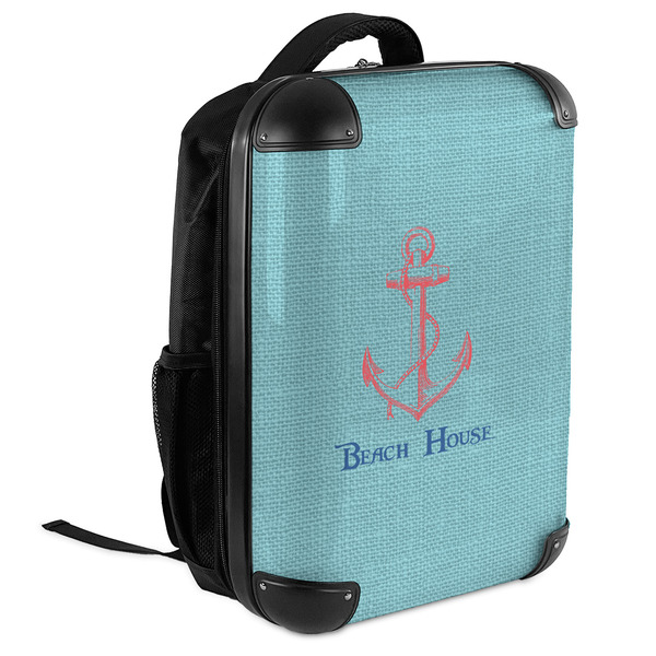 Chic Beach House 18" Hard Shell Backpacks - ANGLED VIEW
