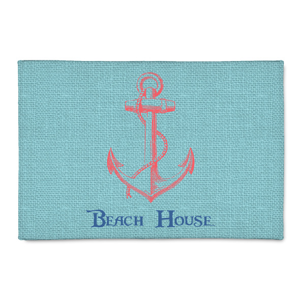 Custom Chic Beach House Patio Rug