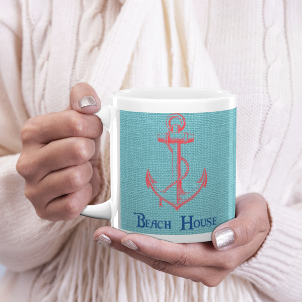 Chic Beach House 20oz Coffee Mug - LIFESTYLE