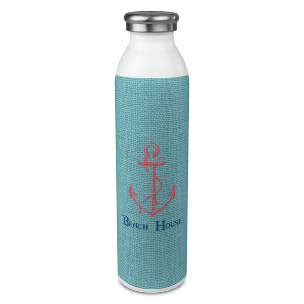 Custom Chic Beach House 20oz Stainless Steel Water Bottle - Full Print