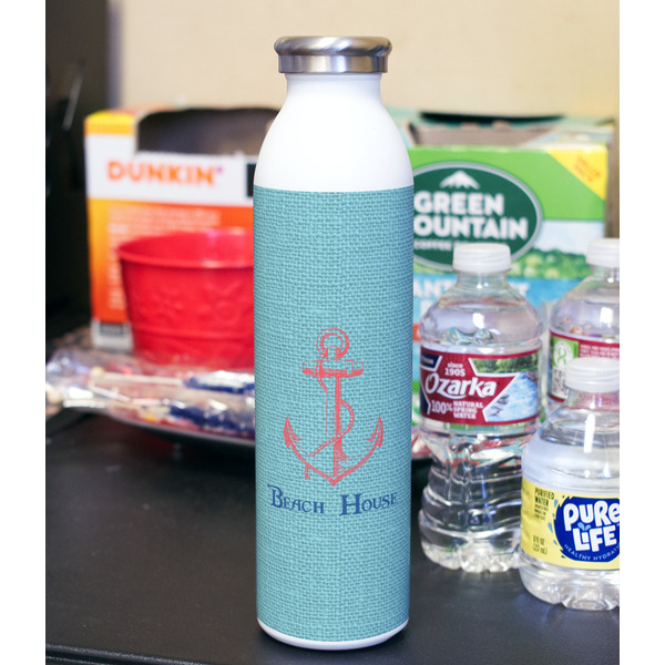 Chic Beach House 20oz Water Bottles - Full Print - In Context