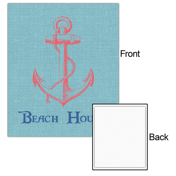Chic Beach House 20x24 - Matte Poster - Front & Back