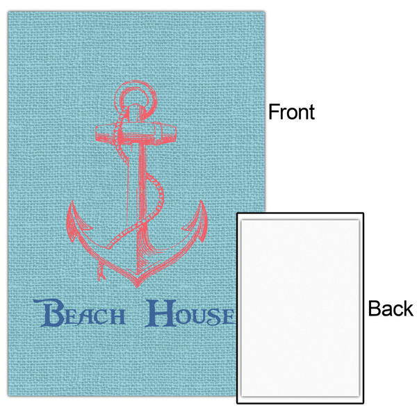 Chic Beach House 20x30 - Matte Poster - Front & Back