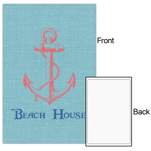 Chic Beach House 24x36 - Matte Poster - Front & Back