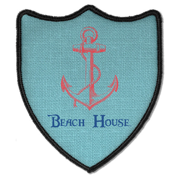 Custom Chic Beach House Iron On Shield Patch B