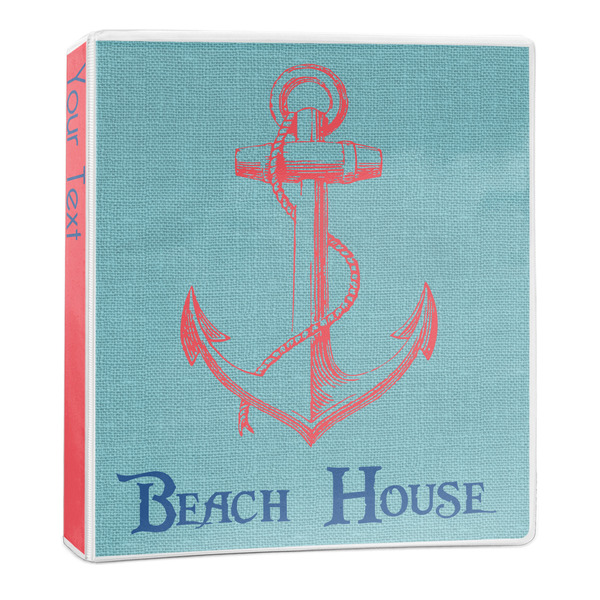 Custom Chic Beach House 3-Ring Binder - 1 inch