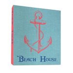 Chic Beach House 3 Ring Binder - Full Wrap - 1"
