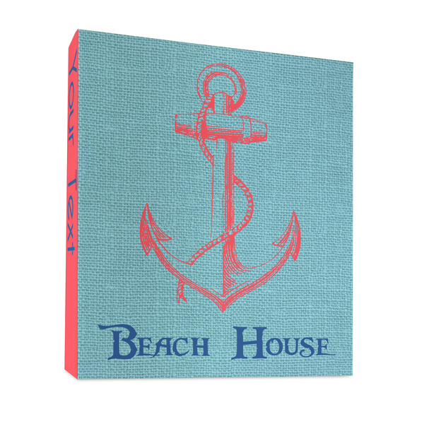 Custom Chic Beach House 3 Ring Binder - Full Wrap - 1"