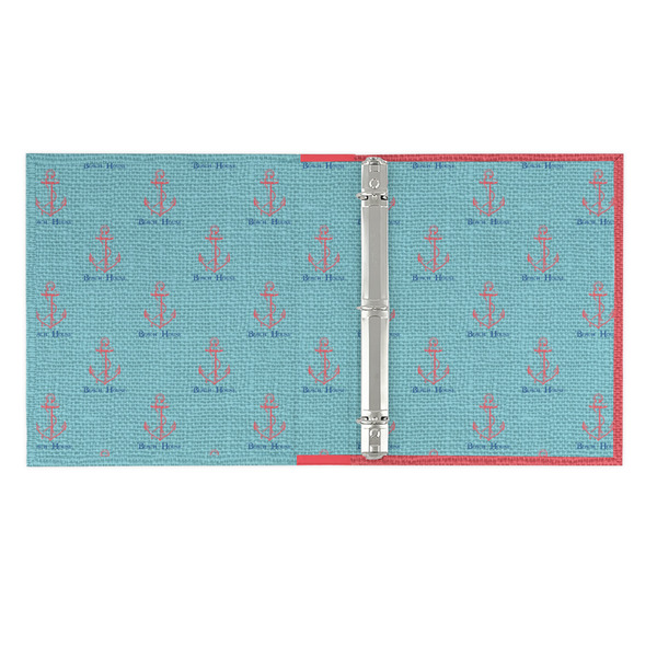 Chic Beach House 3 Ring Binders - Full Wrap - 1" - OPEN INSIDE