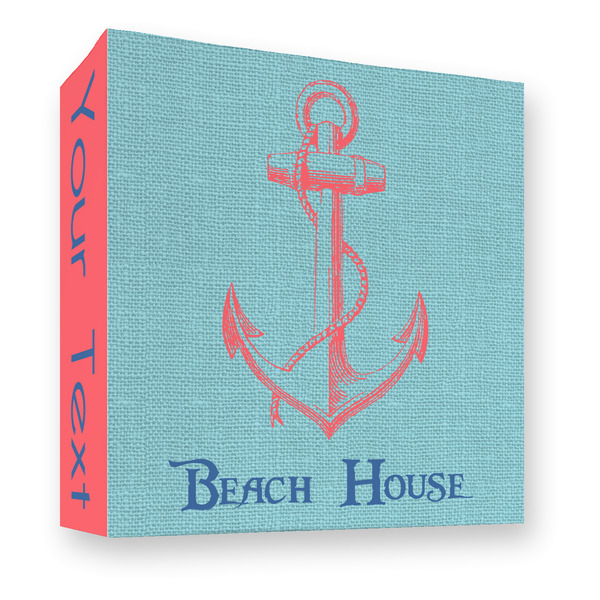 Chic Beach House 3 Ring Binders - Full Wrap - 3" - FRONT