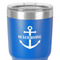 Chic Beach House 30 oz Stainless Steel Ringneck Tumbler - Blue - Close Up