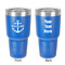 Chic Beach House 30 oz Stainless Steel Ringneck Tumbler - Blue - Double Sided - Front & Back