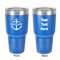 Chic Beach House 30 oz Stainless Steel Tumbler - Royal Blue - Double-Sided