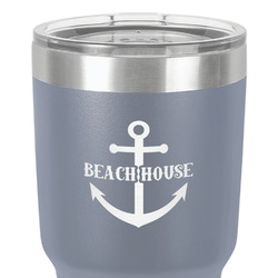 Chic Beach House 30 oz Stainless Steel Tumbler - Grey - Single-Sided