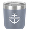 Chic Beach House 30 oz Stainless Steel Ringneck Tumbler - Grey - Close Up
