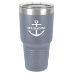 Chic Beach House 30 oz Stainless Steel Tumbler - Grey - Single-Sided