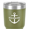 Chic Beach House 30 oz Stainless Steel Ringneck Tumbler - Olive - Close Up