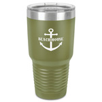 Chic Beach House 30 oz Stainless Steel Tumbler - Olive - Single-Sided