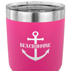 Chic Beach House 30 oz Stainless Steel Tumbler - Pink - Double Sided