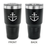 Chic Beach House 30 oz Stainless Steel Tumbler - Black - Double Sided