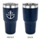 Chic Beach House 30 oz Stainless Steel Ringneck Tumblers - Navy - Single Sided - APPROVAL