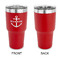 Chic Beach House 30 oz Stainless Steel Ringneck Tumblers - Red - Single Sided - APPROVAL