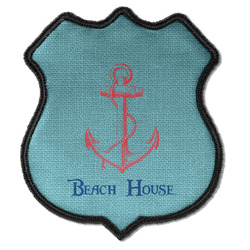 Chic Beach House Iron On Shield Patch C